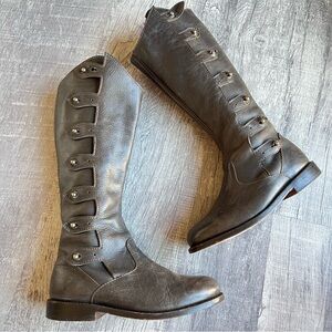 Anouk Women’s Tall Boots Military Button Up Size 8